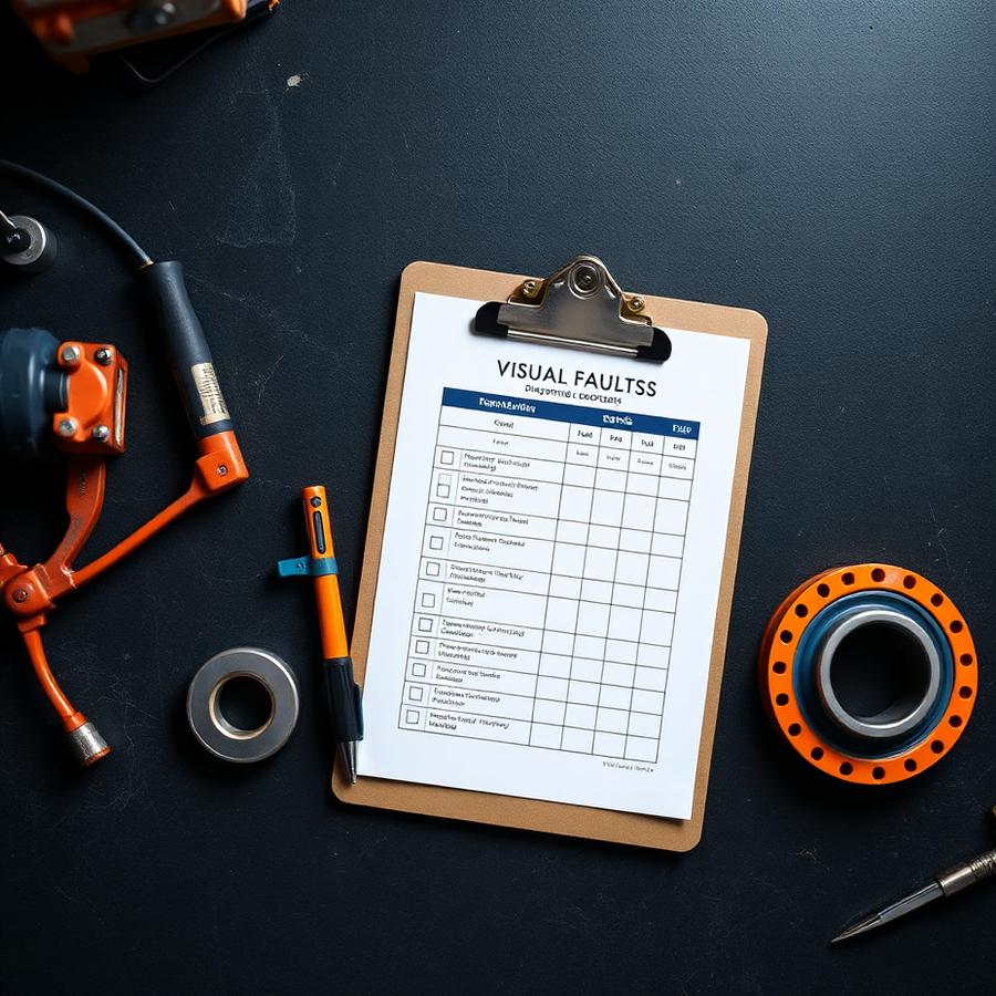 Mockup del Checklist de Diagnóstico de Fallas