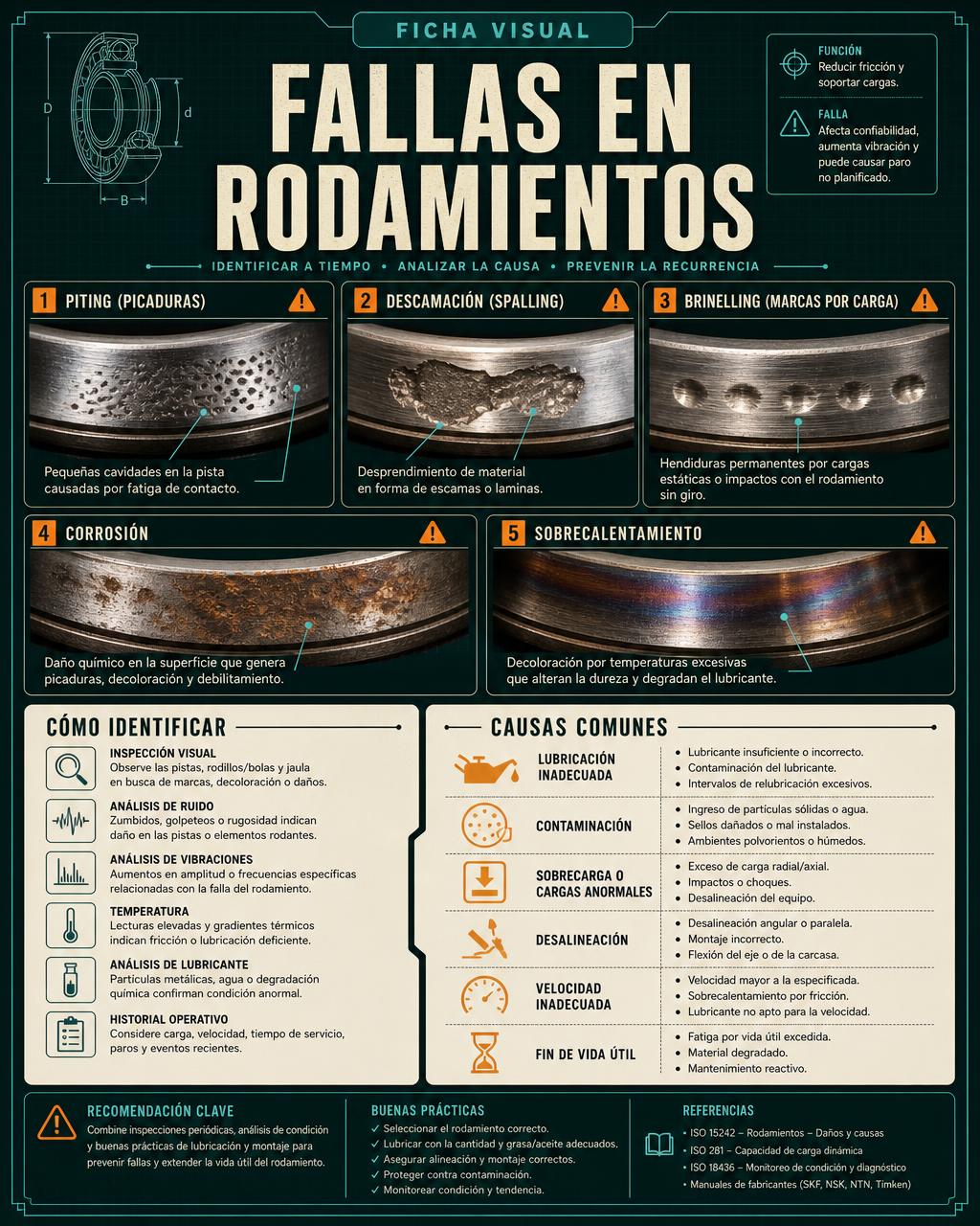 Ficha Visual: Fallas en Rodamientos