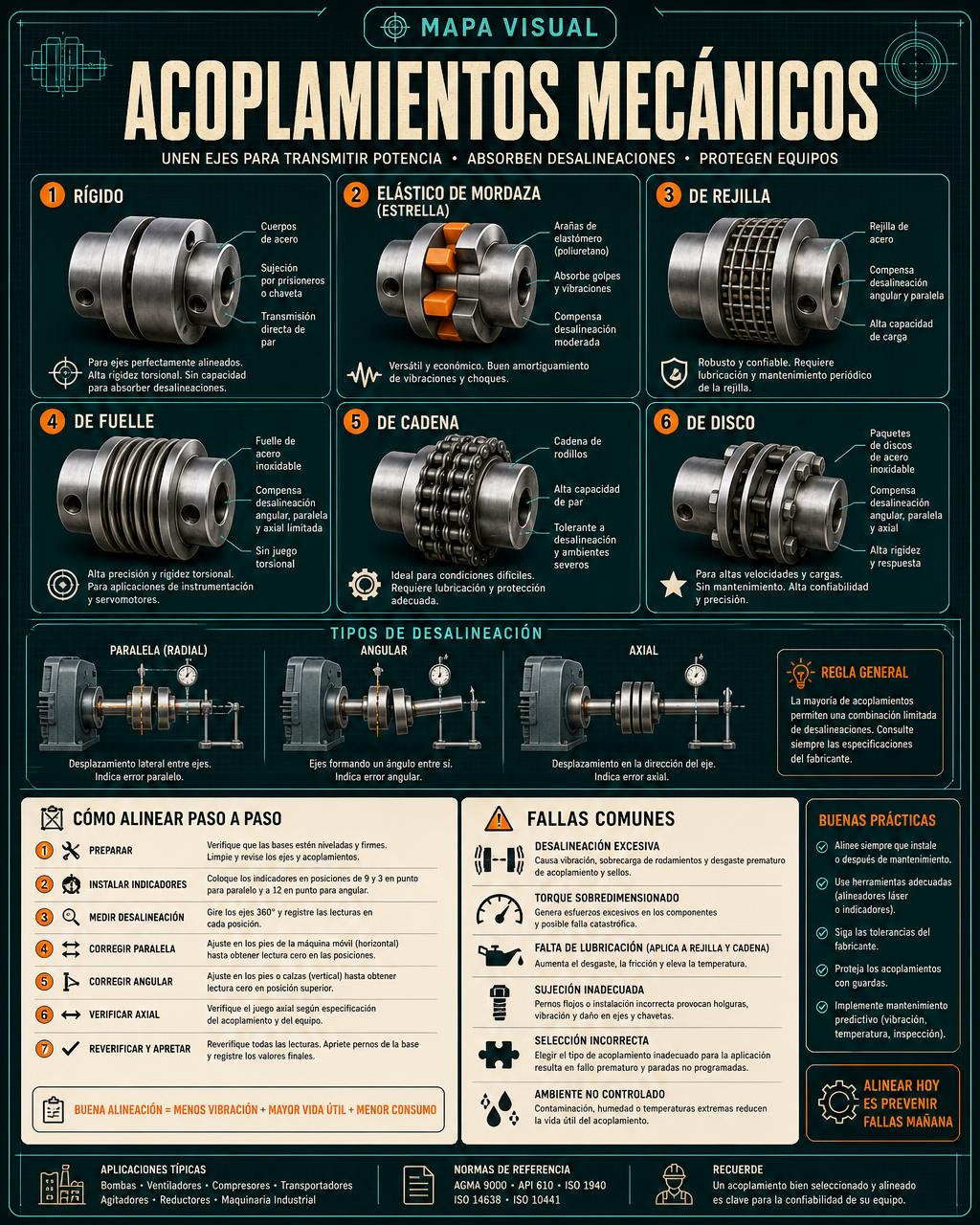 Mapa Visual: Acoplamientos Mecánicos