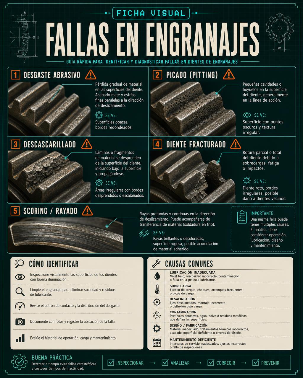 Ficha Visual: Fallas en Engranajes
