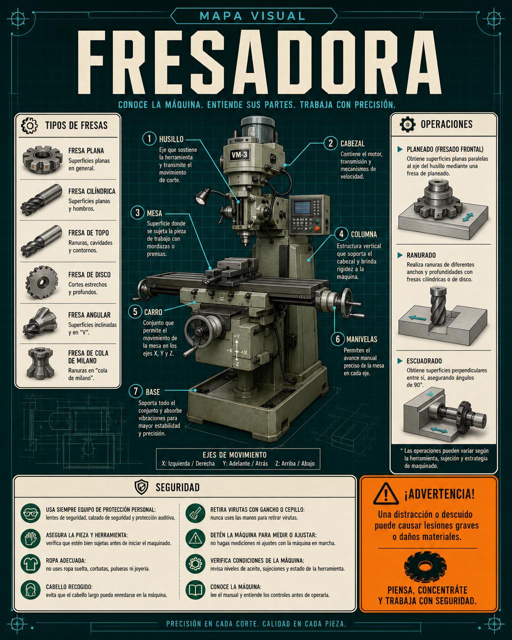 Mapa Visual: Fresadora